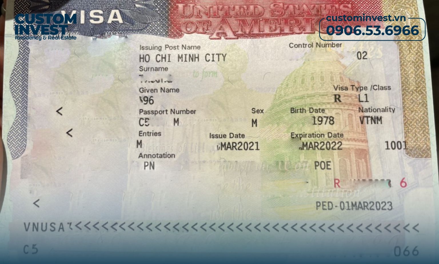 Thời hạn visa L1 kéo dài trong 7 năm